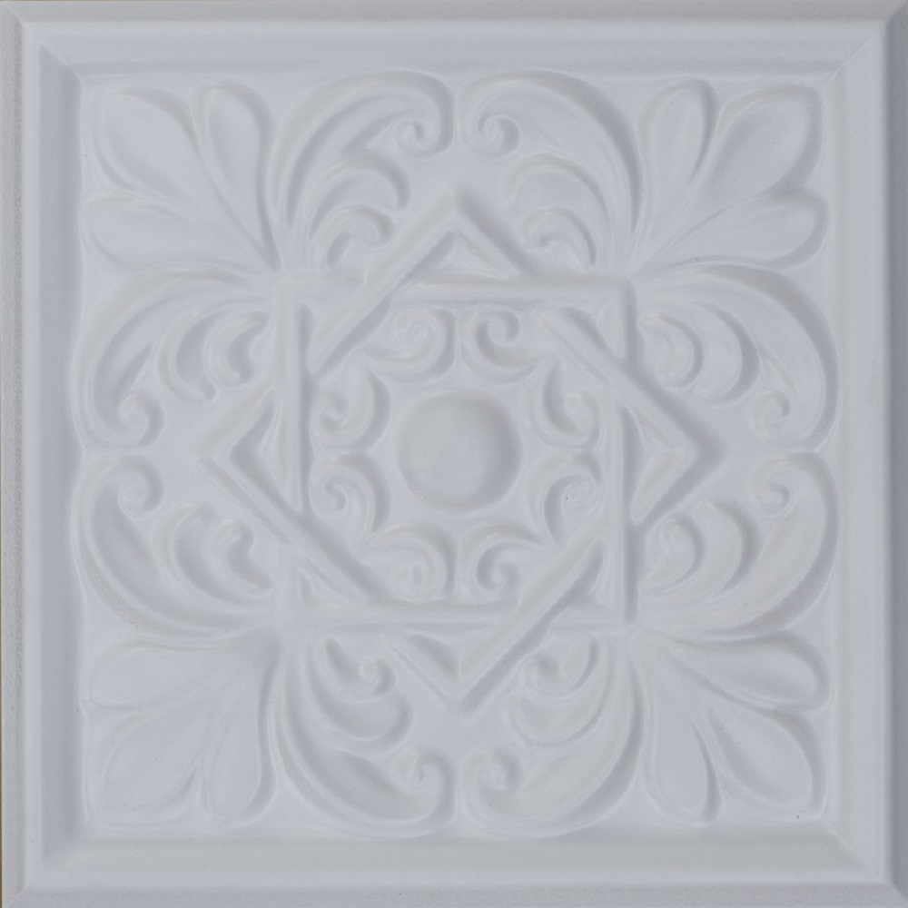 Cil Decor Relieve Cevica White Mat dekor ścienny 15x15 cm