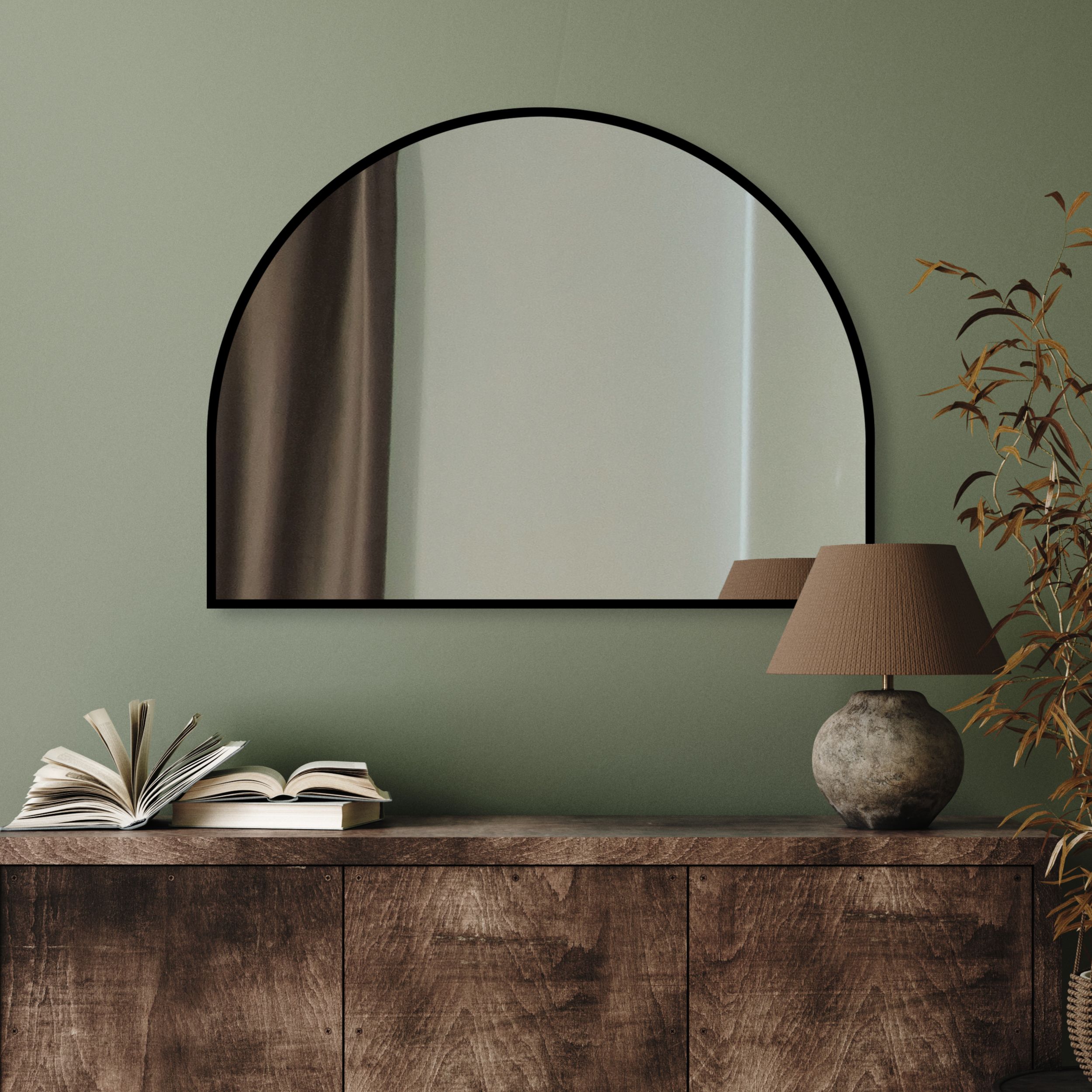 Guarda Musa lustro 120x90 cm czarny FOR-MUS-CZARNY-120X90