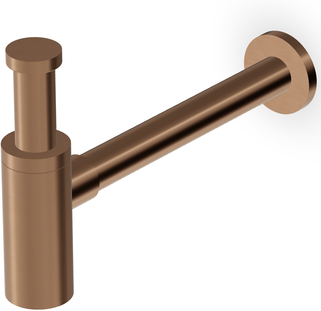 Zucchetti Helm syfon do umywalki butelkowy brushed chocolate Z95030.XP21