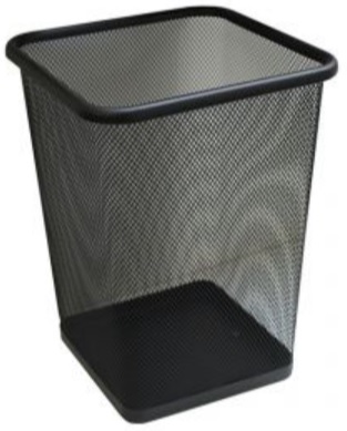 Merida kosz na śmieci 10 l biurowy siatkowy czarny KIC102