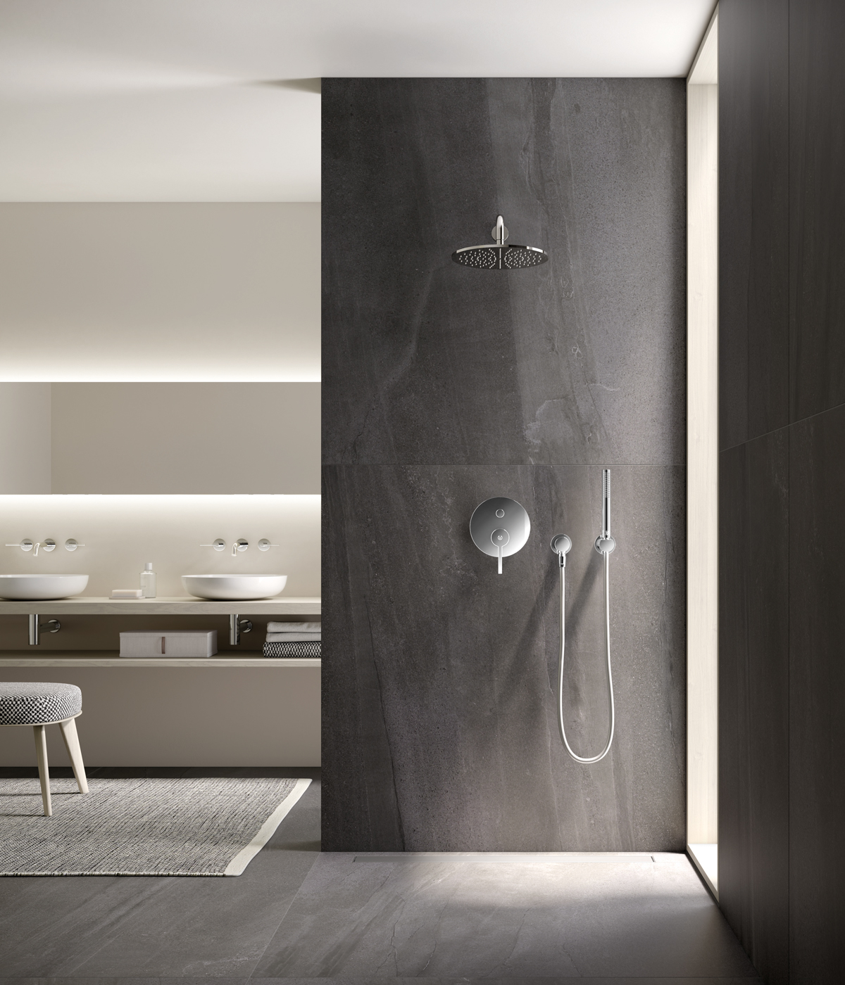 Kludi Nova Fonte bateria wannowo-prysznicowa podtynkowa chrom 206590515