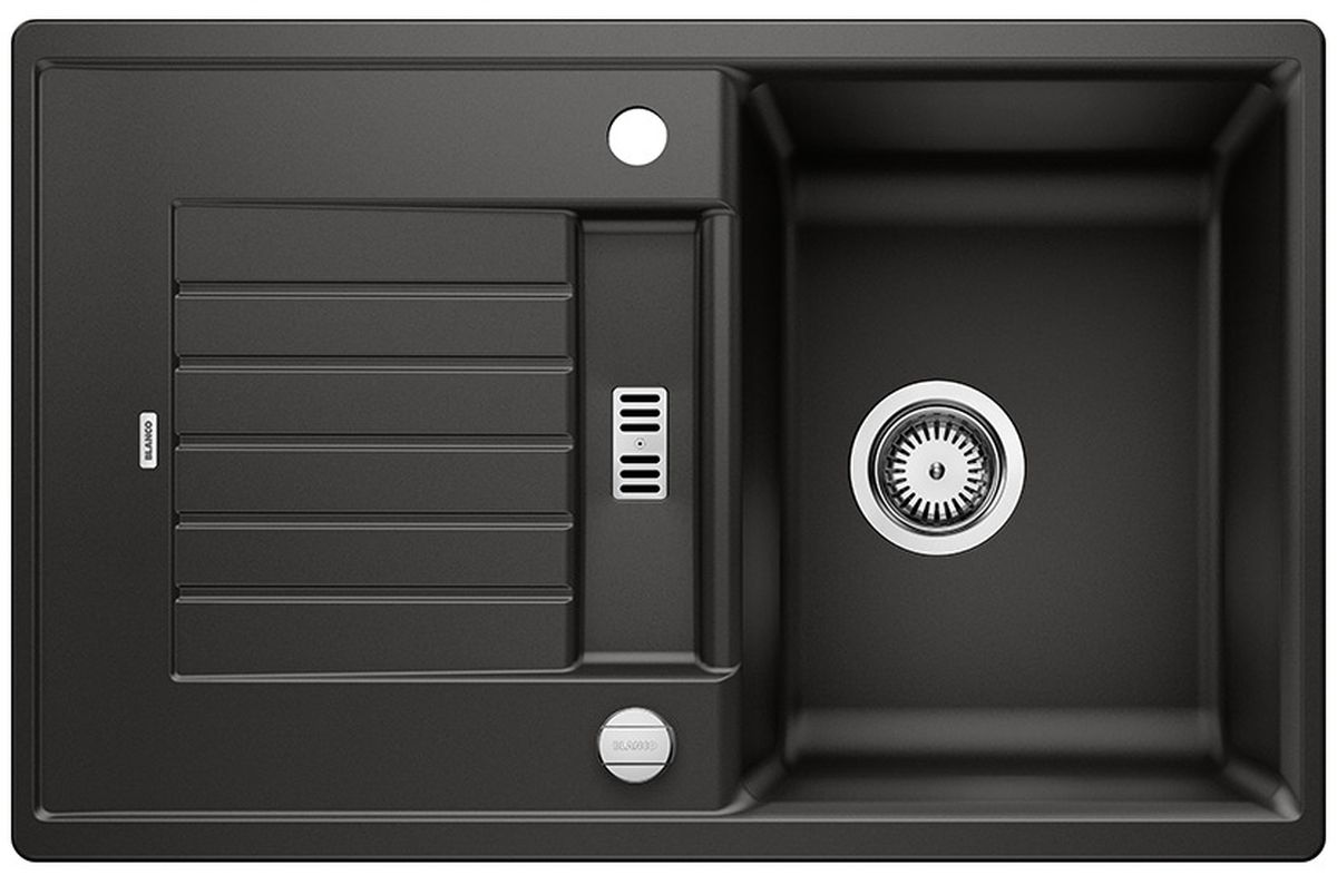 Blanco Zia 45 S zlewozmywak 78x50 cm Silgranit czarny 526012