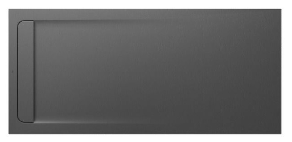 Roca Aquos brodzik 200x90 cm prostokątny kompozyt Stonex szary łupek AP6017D038401200