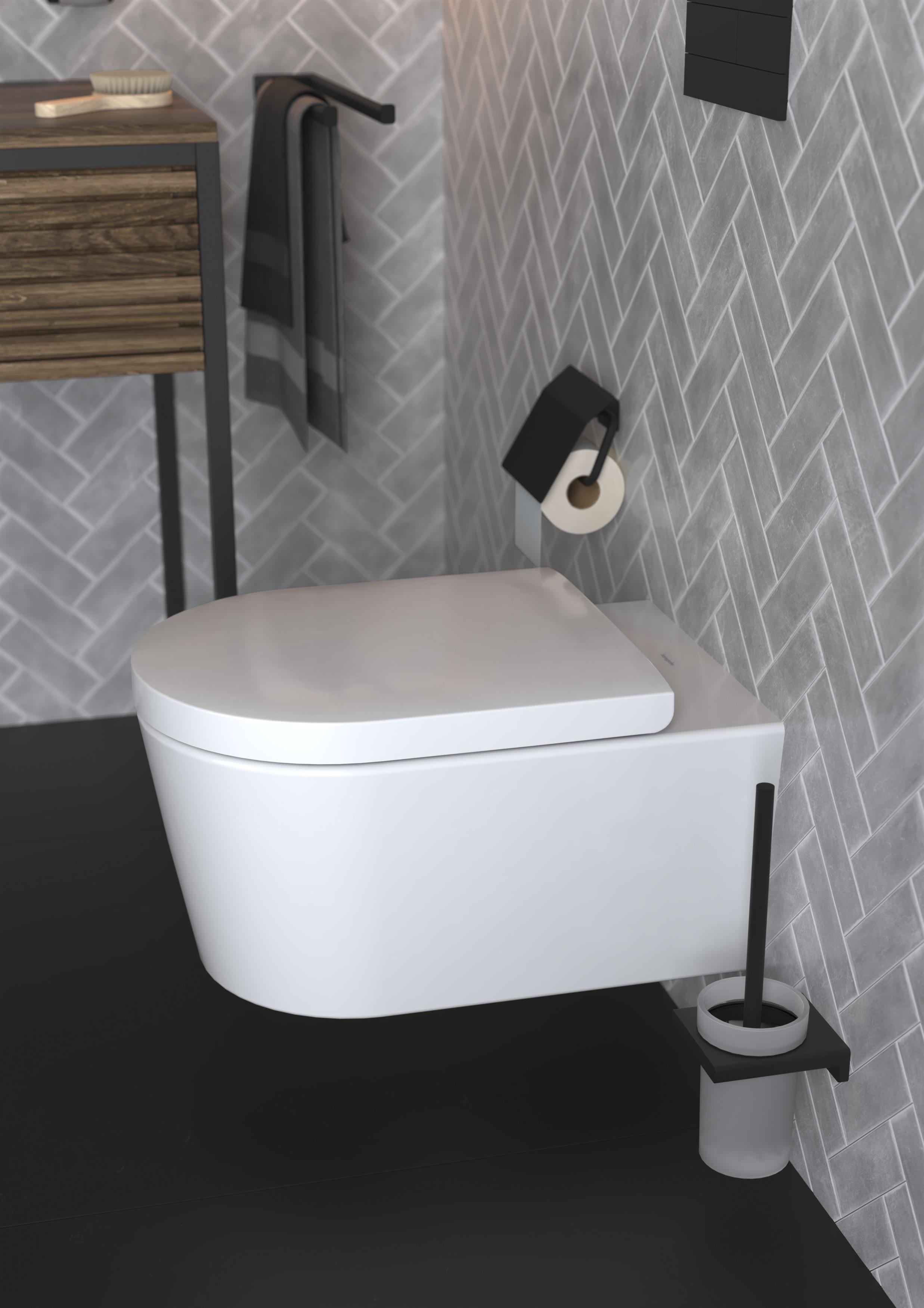 Hansgrohe EluPura S miska WC z deską wolnoopadającą wisząca bez kołnierza biały 62021450 - Wysyłka w 24h