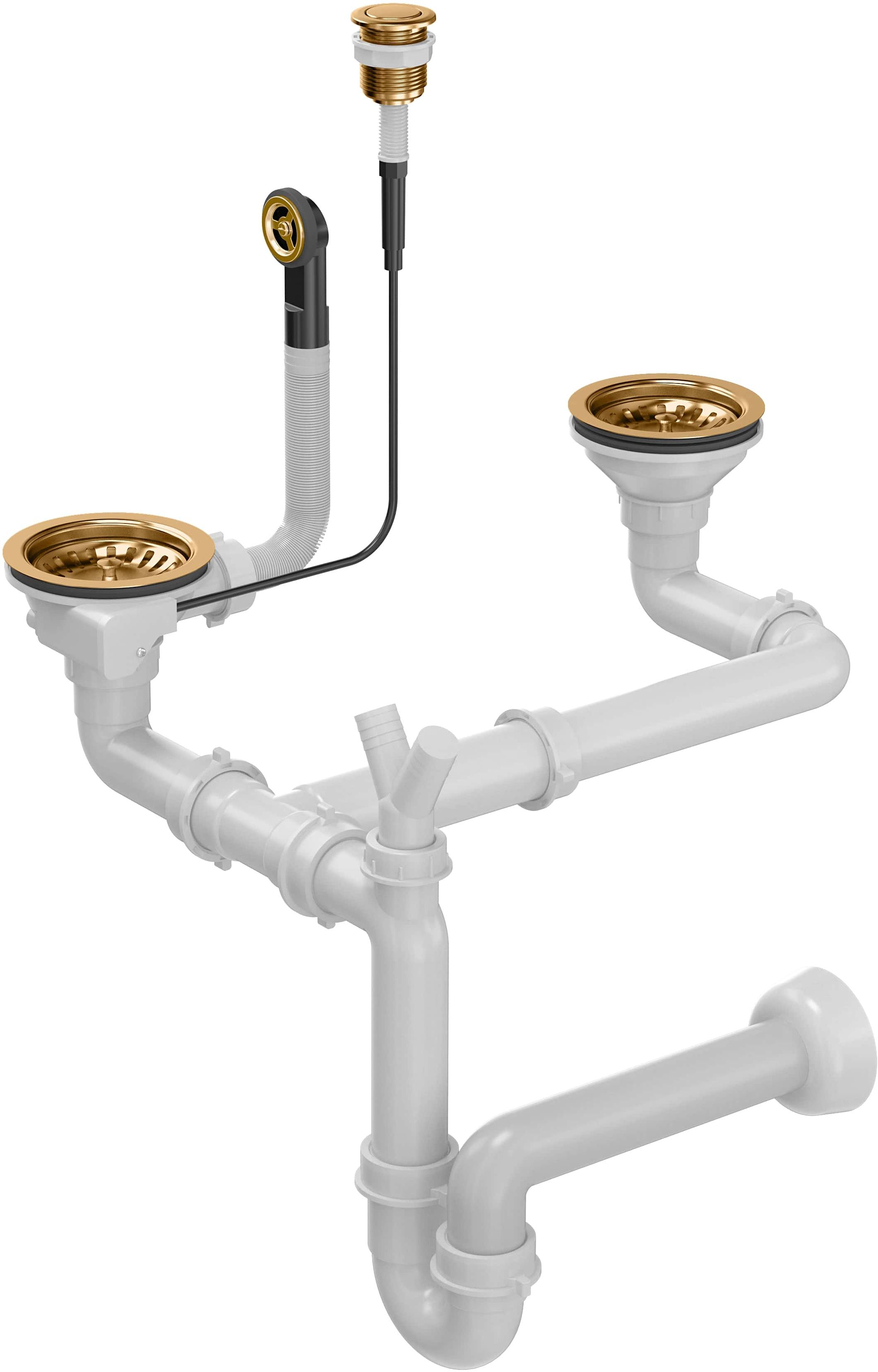 Quadron Save Space syfon zlewozmywakowy miedziany OP2SSDG6