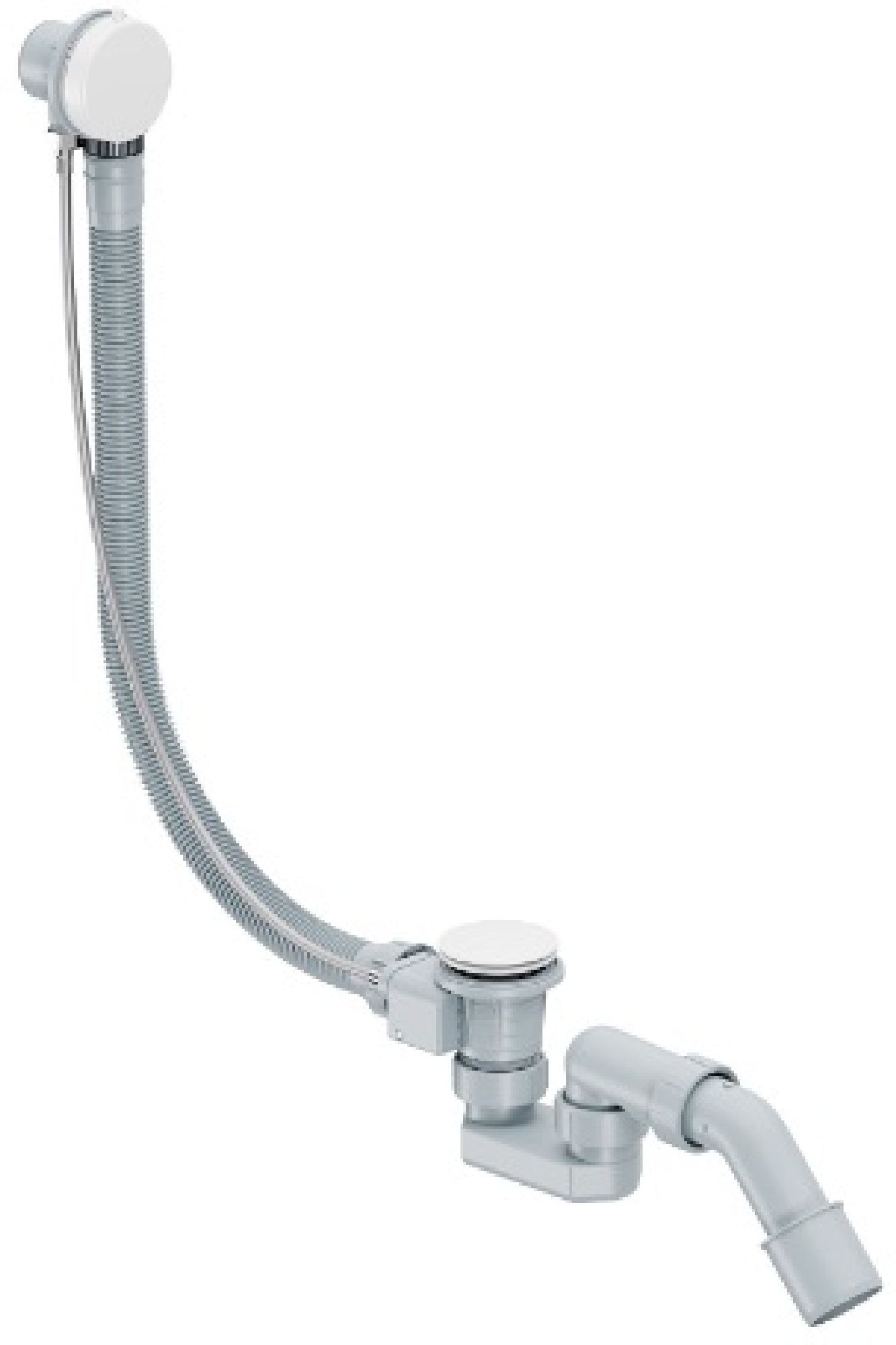 Excellent Simple syfon z przelewem biały połysk ARIN.3180WH