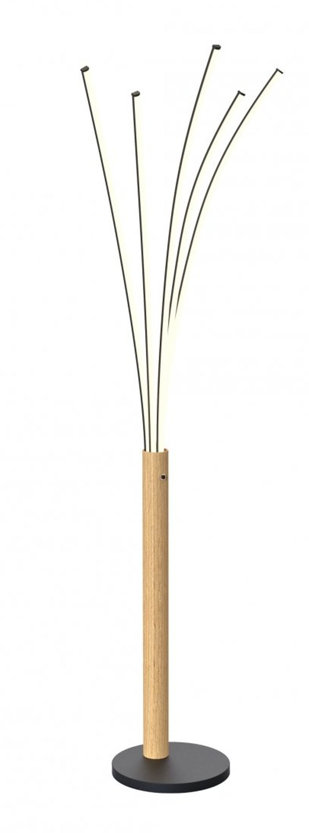 Zuma Line Velden lampa stojąca 1x21 LED jasne drewno/czarny mat ML4767-3BMD