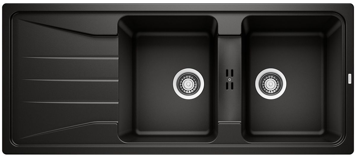 Blanco Sona 8 S zlewozmywak 116x50 cm z Silgranit PuraDur czarny 525979