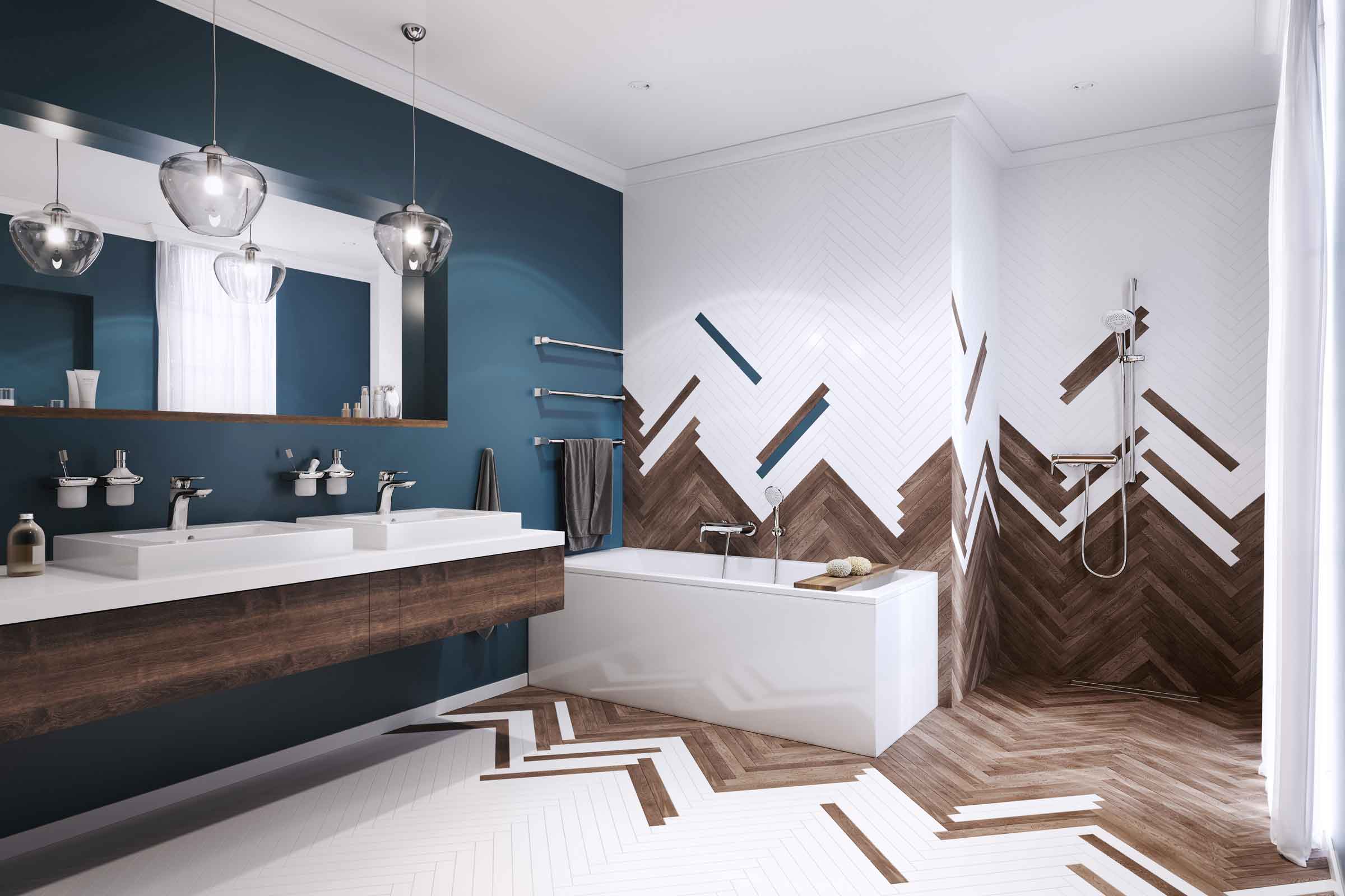 Kludi Freshline 3S zestaw prysznicowy z drążkiem chrom 6793005-00