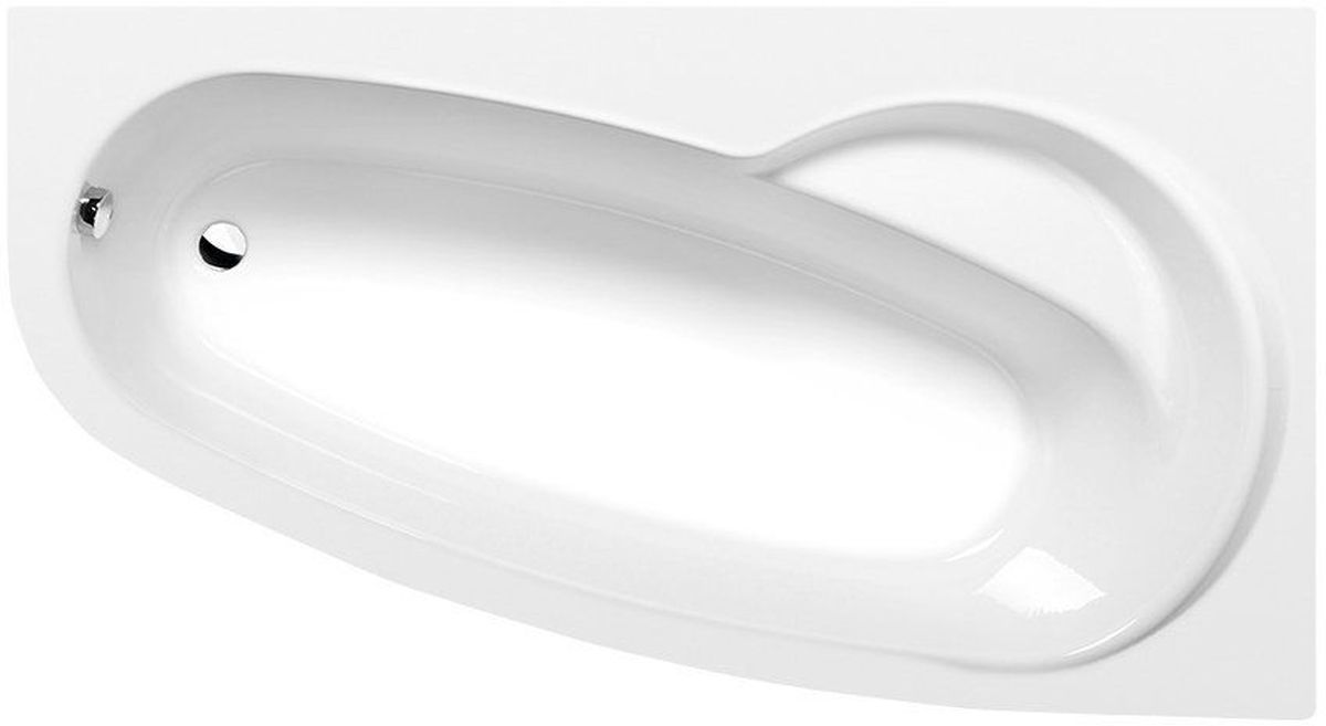 Polysan Evia wanna narożna 160x100 cm prawa biała 12611