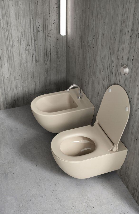 GSI Pura miska WC wisząca bez kołnierza Swirlflush creta dual-mat 881508