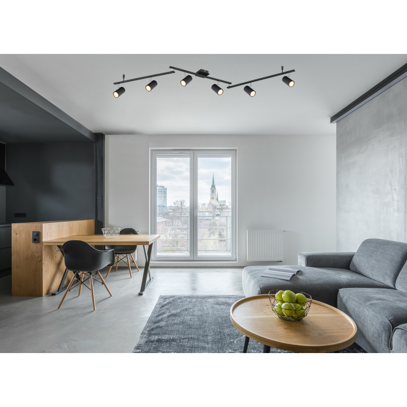 Globo Lighting Robby lampa podsufitowa 6x35 W czarna 57910-6B - Wysyłka w 24h