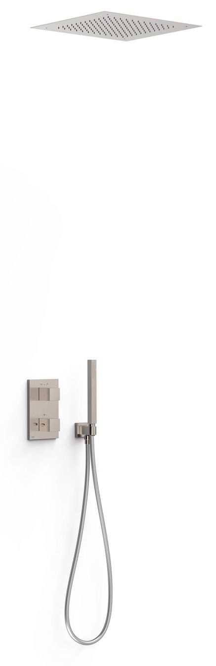 Tres Therm-Box zestaw prysznicowy podtynkowy termostatyczny z deszczownicą stal 00625005AC