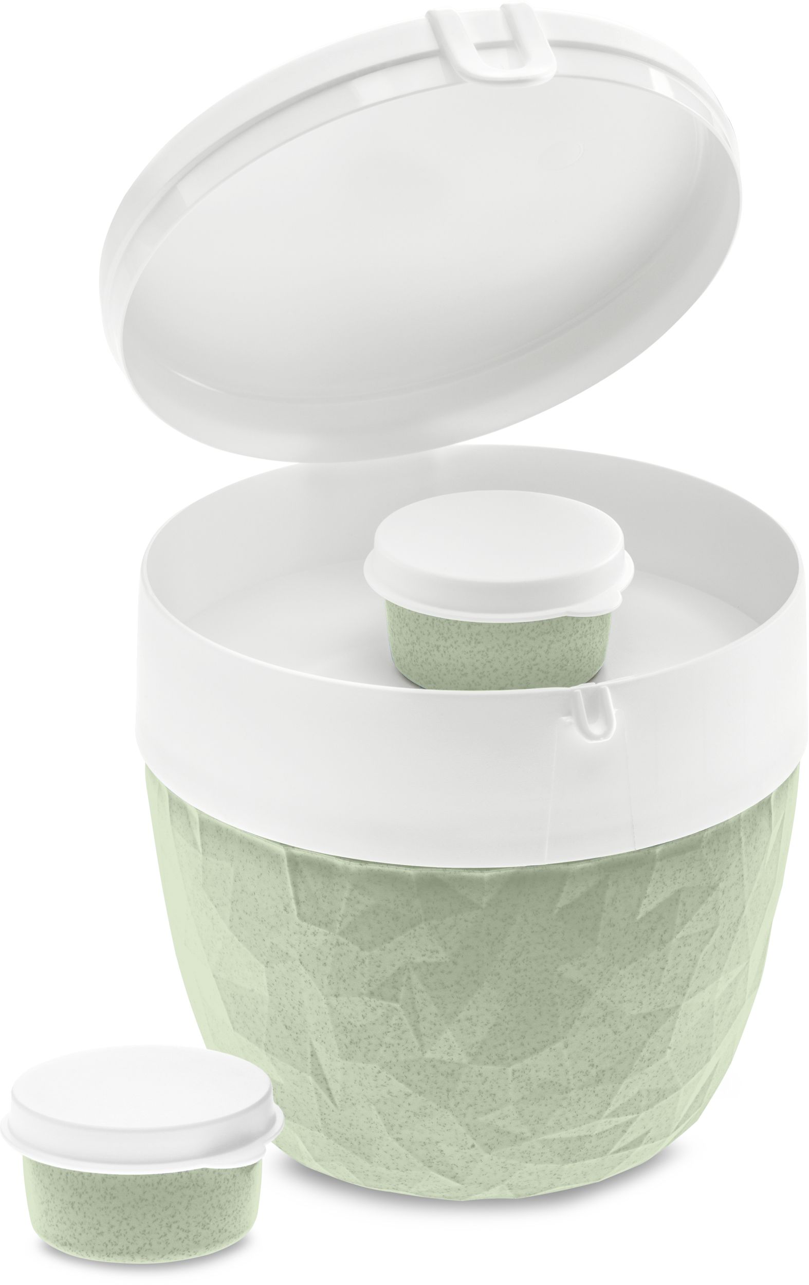 Koziol Bentobox L pojemnik śniadaniowy zestaw 3 szt zielony 3198668 - Wysyłka w 24h