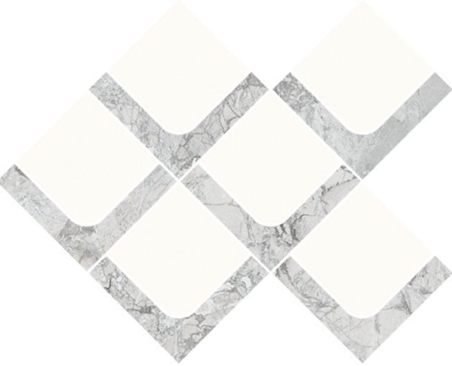 Opoczno Tilian mozaika 37,2x29,7 cm szara