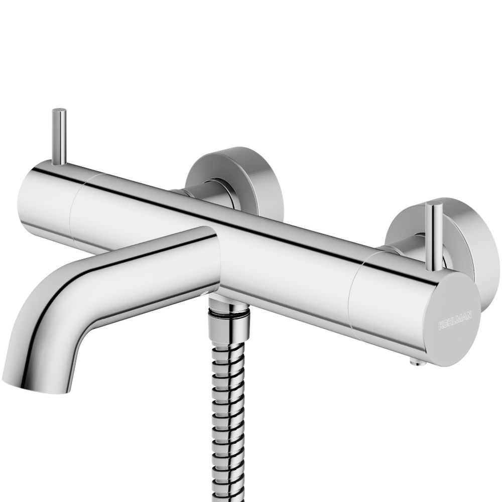 Kohlman Axel bateria wannowo-prysznicowa ścienna termostatyczna chrom QW710A