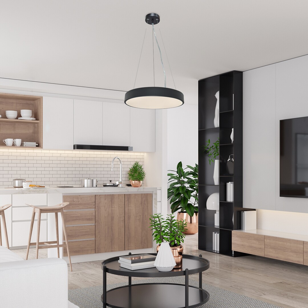 Rabalux Tesia lampa wisząca 1x36W LED czarny/biały 71039