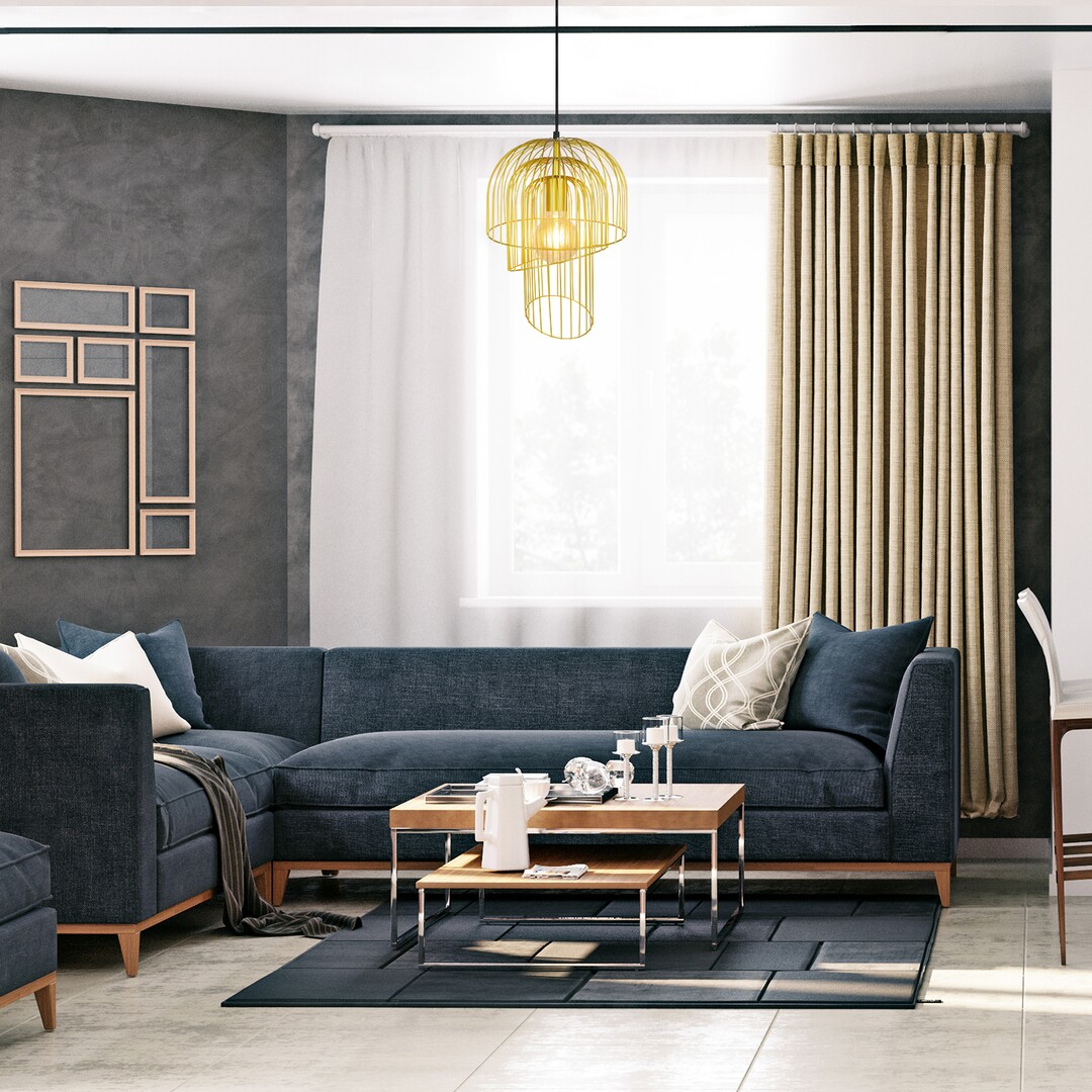 Rabalux Rowena lampa wisząca 1x60W złoty 6228