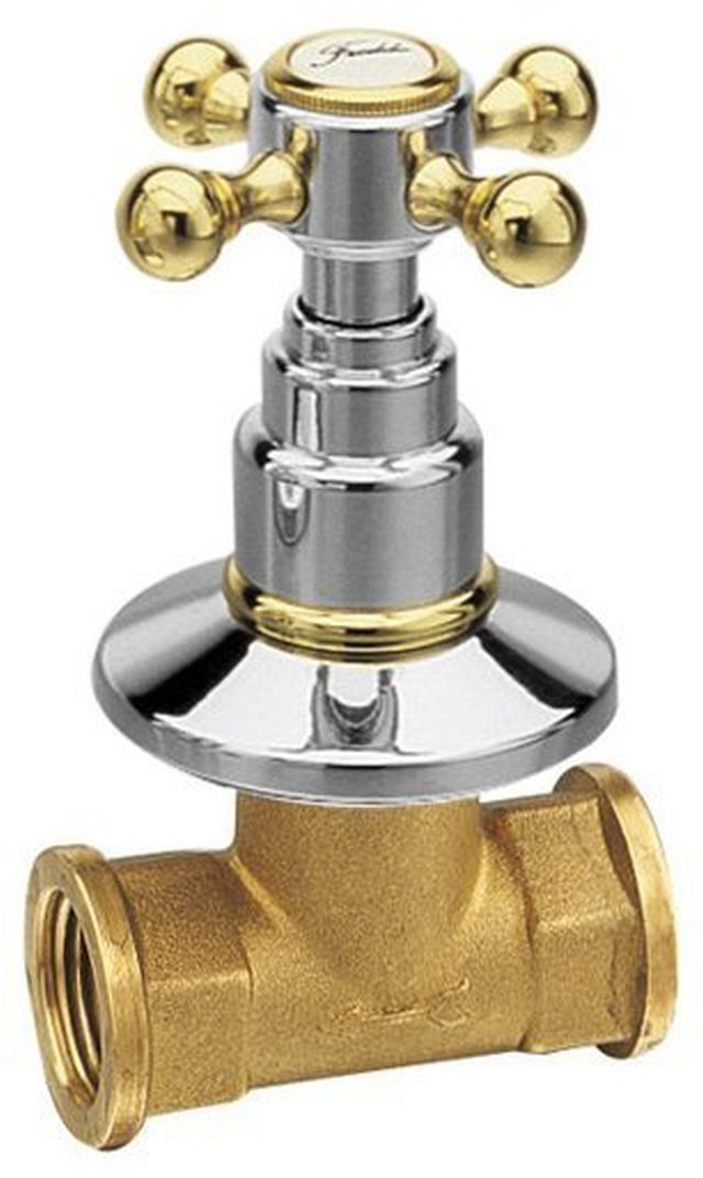 Sapho Antea zawór podtynkowy 1/2" woda zimna chrom/złoto 3052C