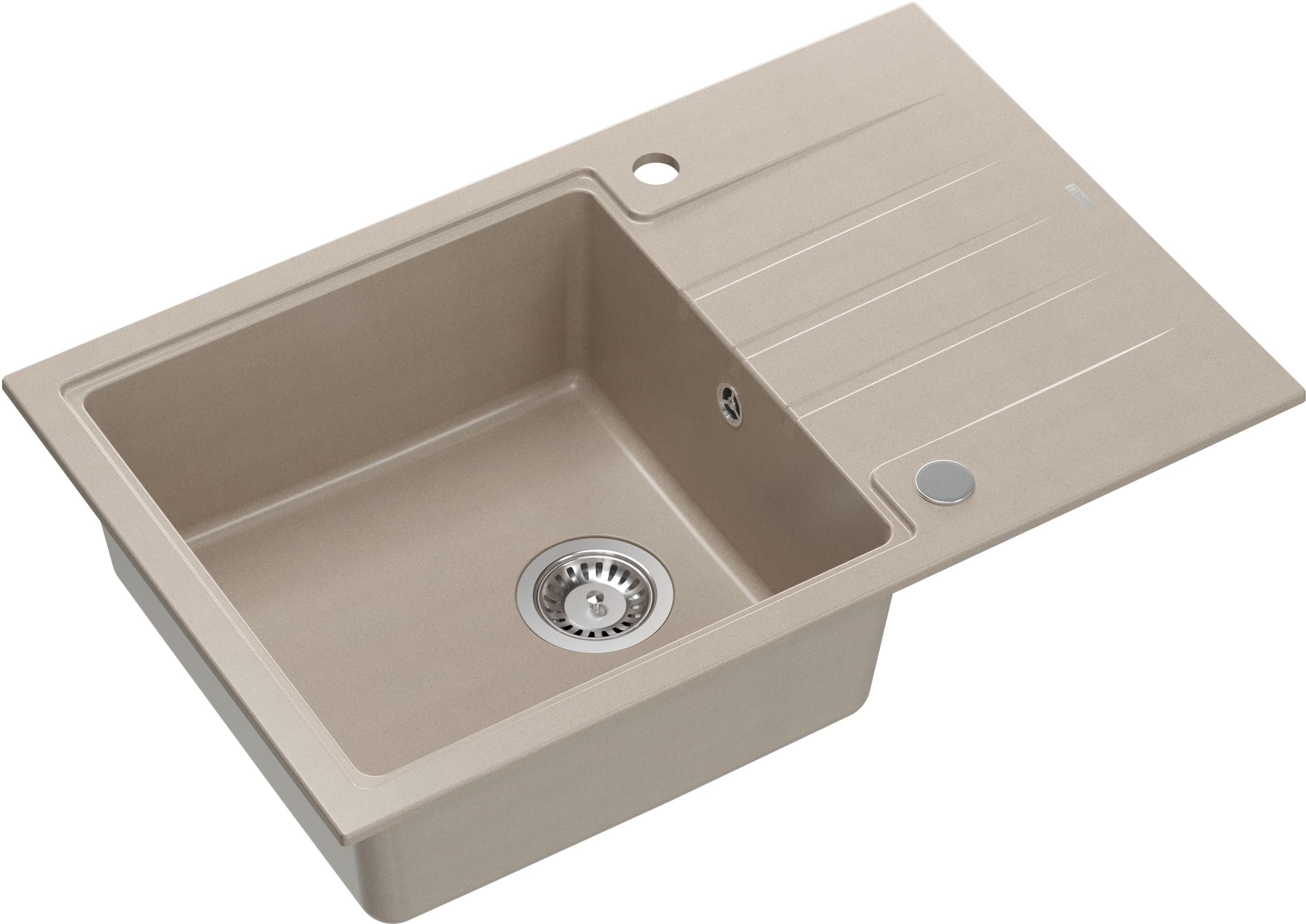 Quadron Peter 111 zlewozmywak 78x50 cm GraniteQ pearl beige HCQP7850BEZP