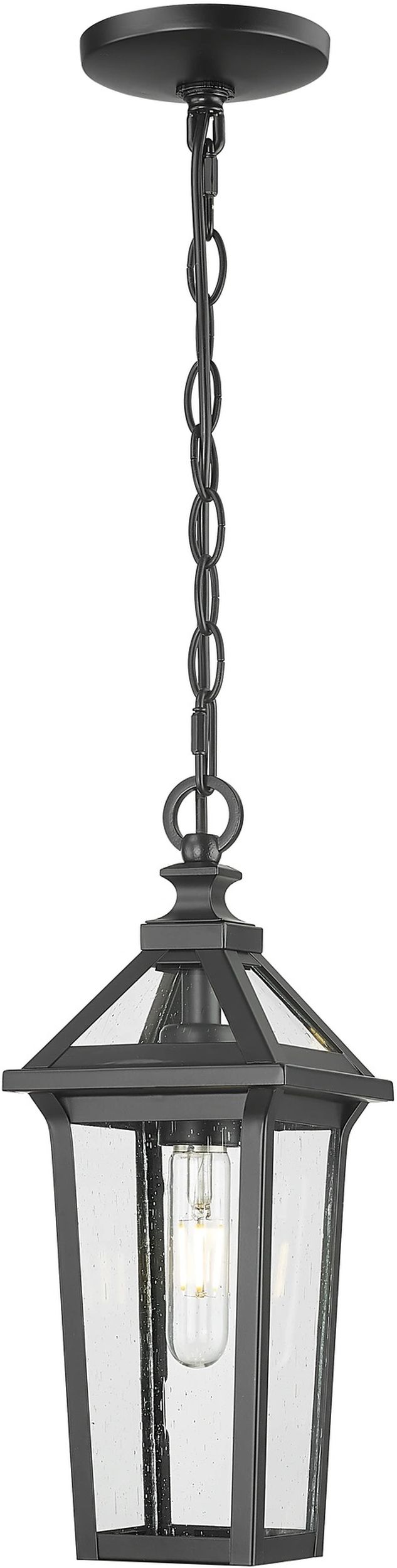 CosmoLight Zurich wisząca zewnętrzna 1x60W czarny mat P01623BK