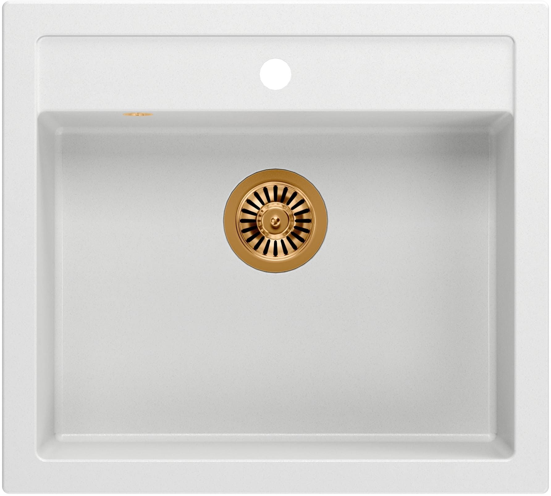 Quadron Bill 110 zlewozmywak 59,5x54 cm GraniteQ snow white/miedź HCQB6054U1_PVDC1