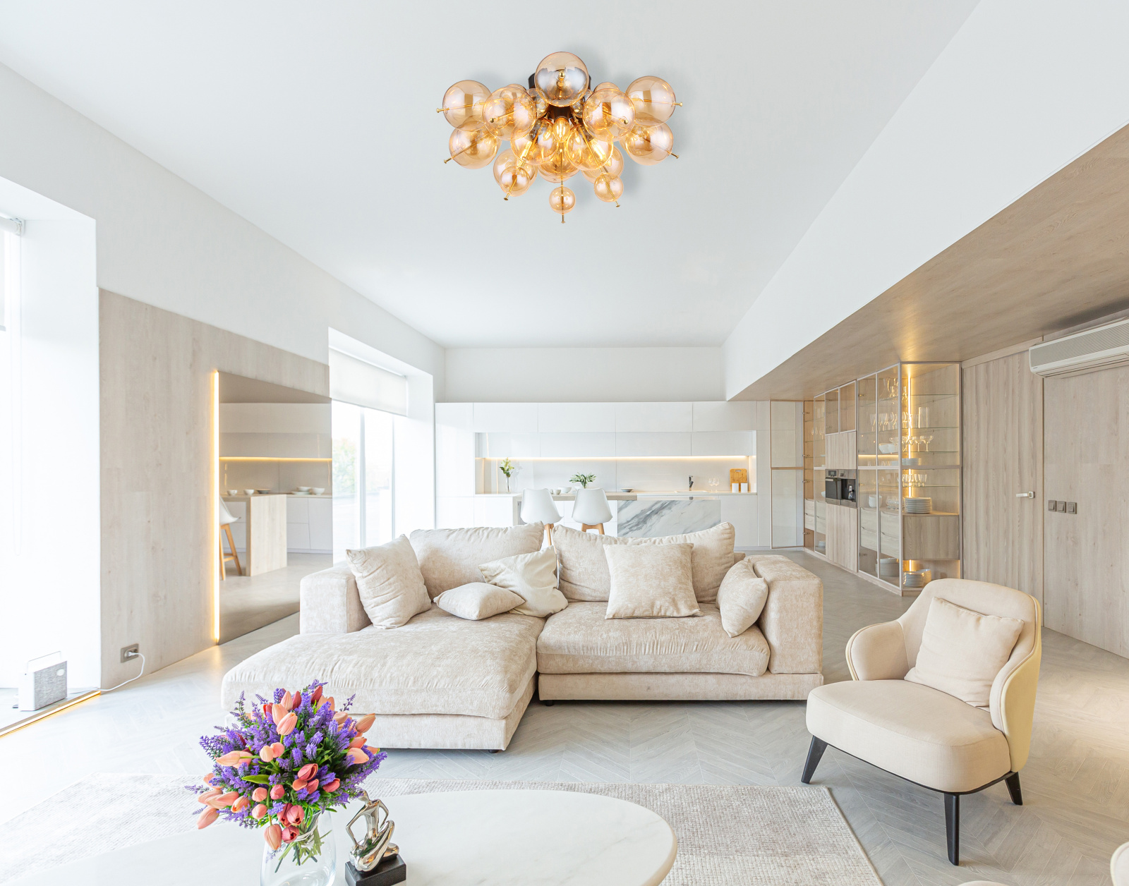 Globo Lighting Udo lampa podsufitowa 3x25 W czarna-złota-bursztynowa 15633DA - Wysyłka w 24h