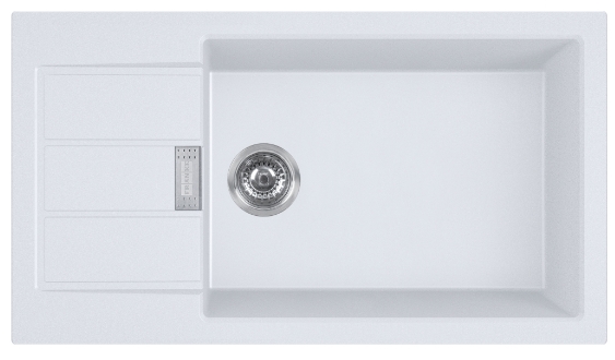 Franke Sirius 2.0 zlewozmywak Tectonite 78x43,5 cm biały 143.0618.649