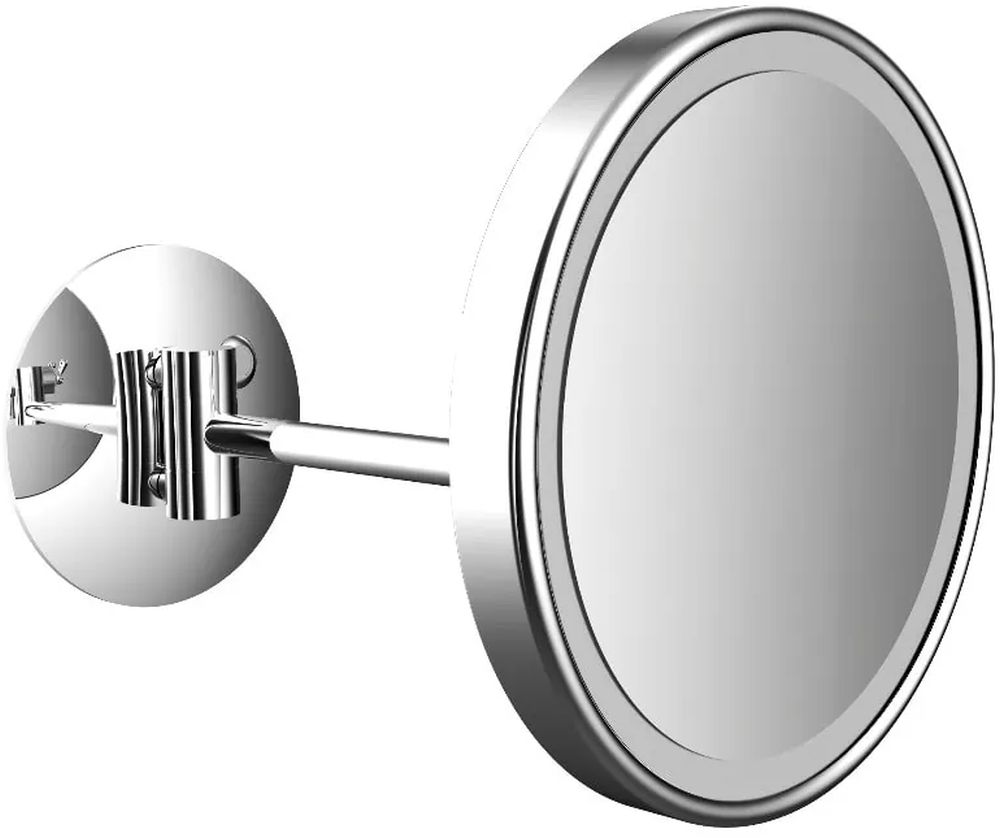 Emco Pure (LED) lusterko kosmetyczne 20,3x20,3 cm okrągłe z oświetleniem chrom 109406007