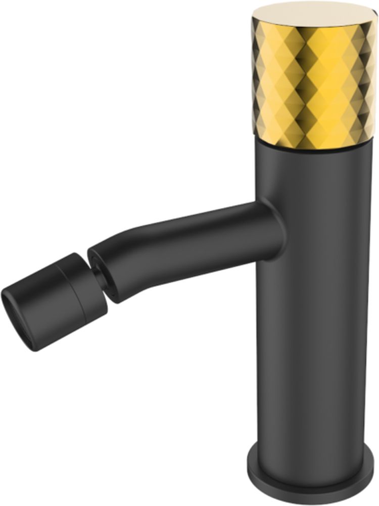 Sea-Horse Ove Black+Gold bateria bidetowa stojąca czarny/złoty BJV308B-R1