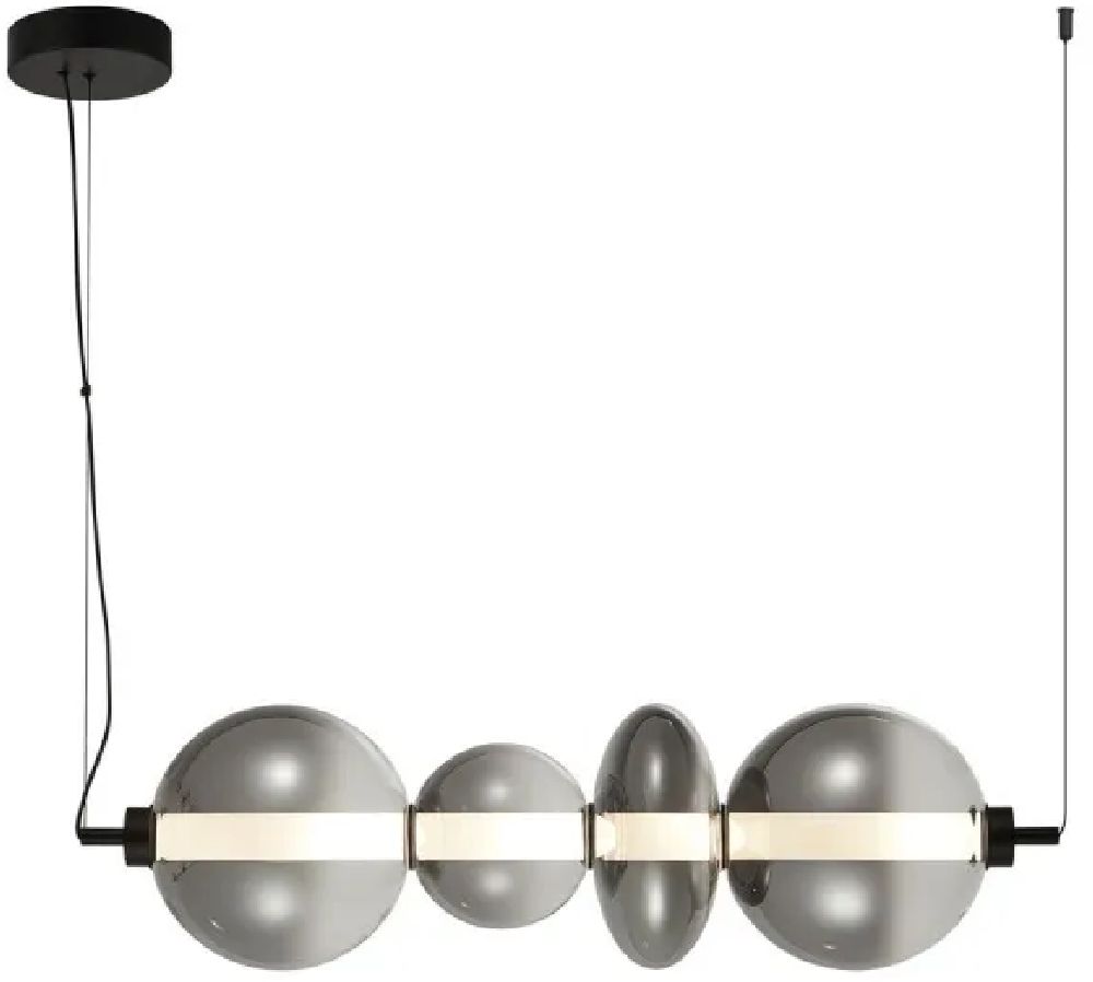 Italux Sonte lampa wisząca 1x36 W czarna PND-24352-36W-BK-SG