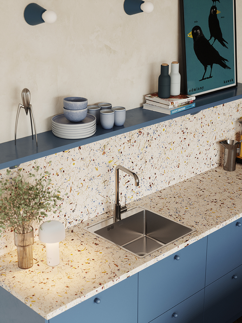 Laveo Besos zlewozmywak stalowy 49x48 cm stal SLB_010T