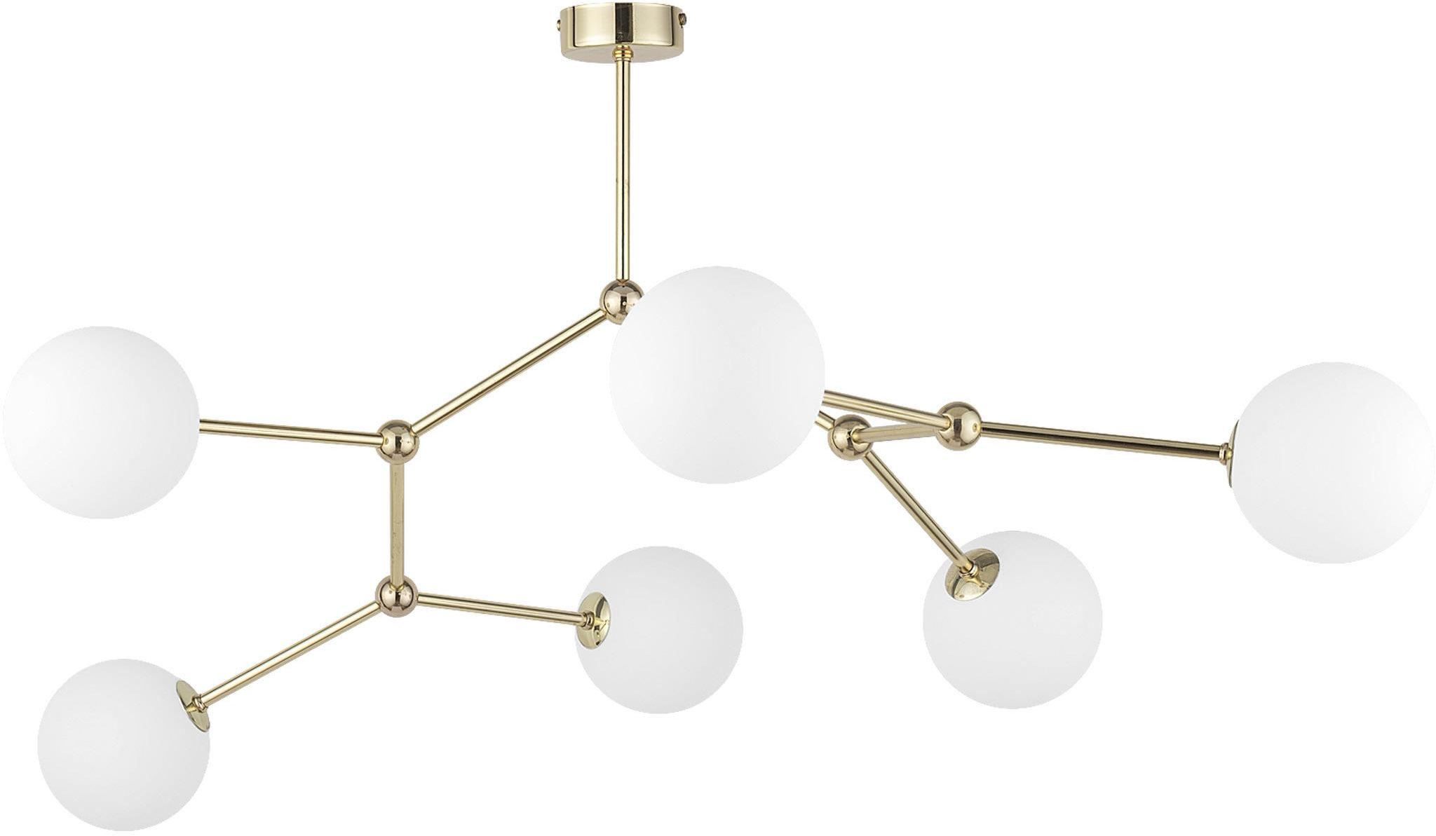 TK Lighting Fairy lampa podsufitowa 6x6W złota/biała 3532