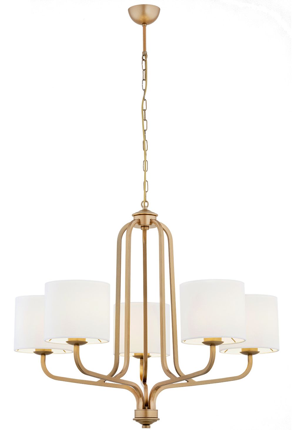 Argon Maranello lampa wisząca 5x15W biały/złoty 2172