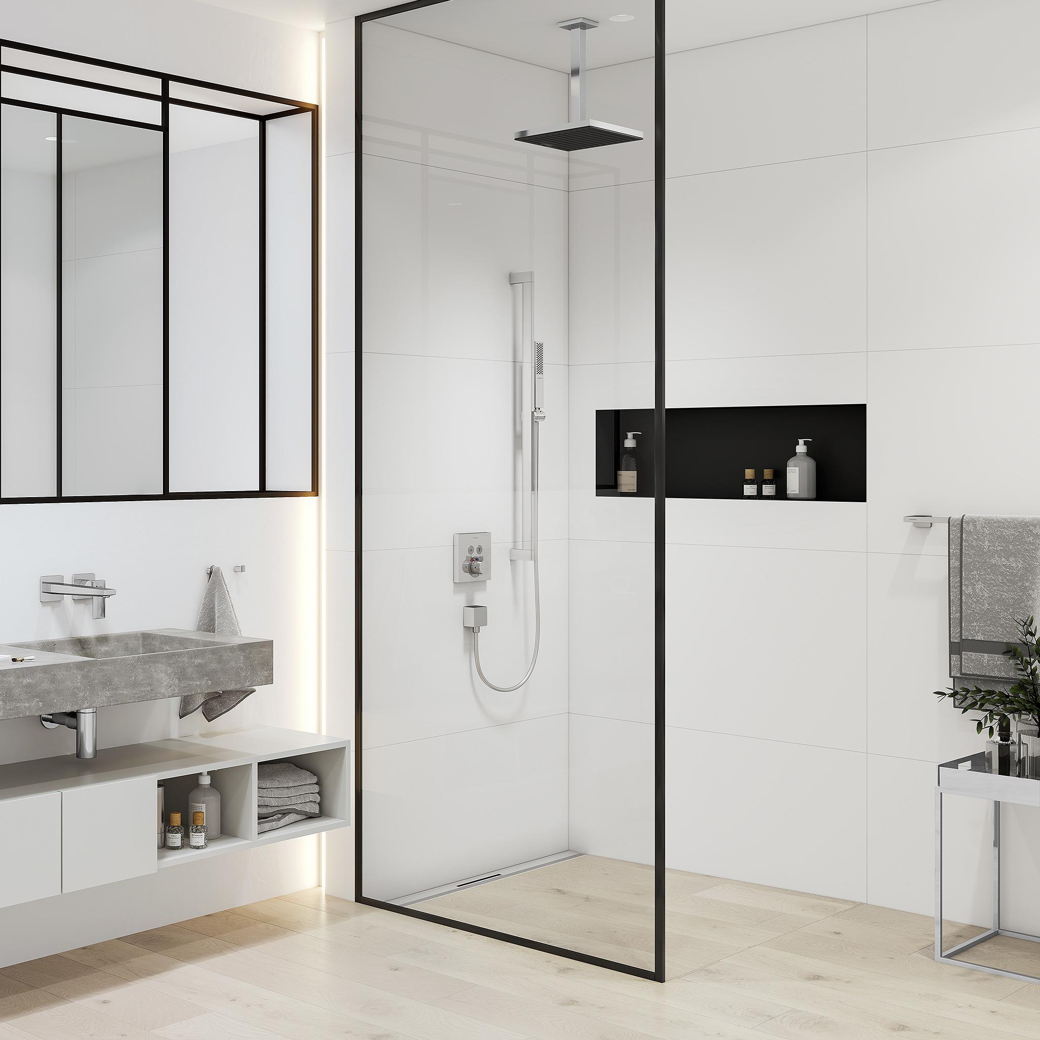 Hansgrohe ramię deszczownicy 30 cm sufitowe chrom 24339000
