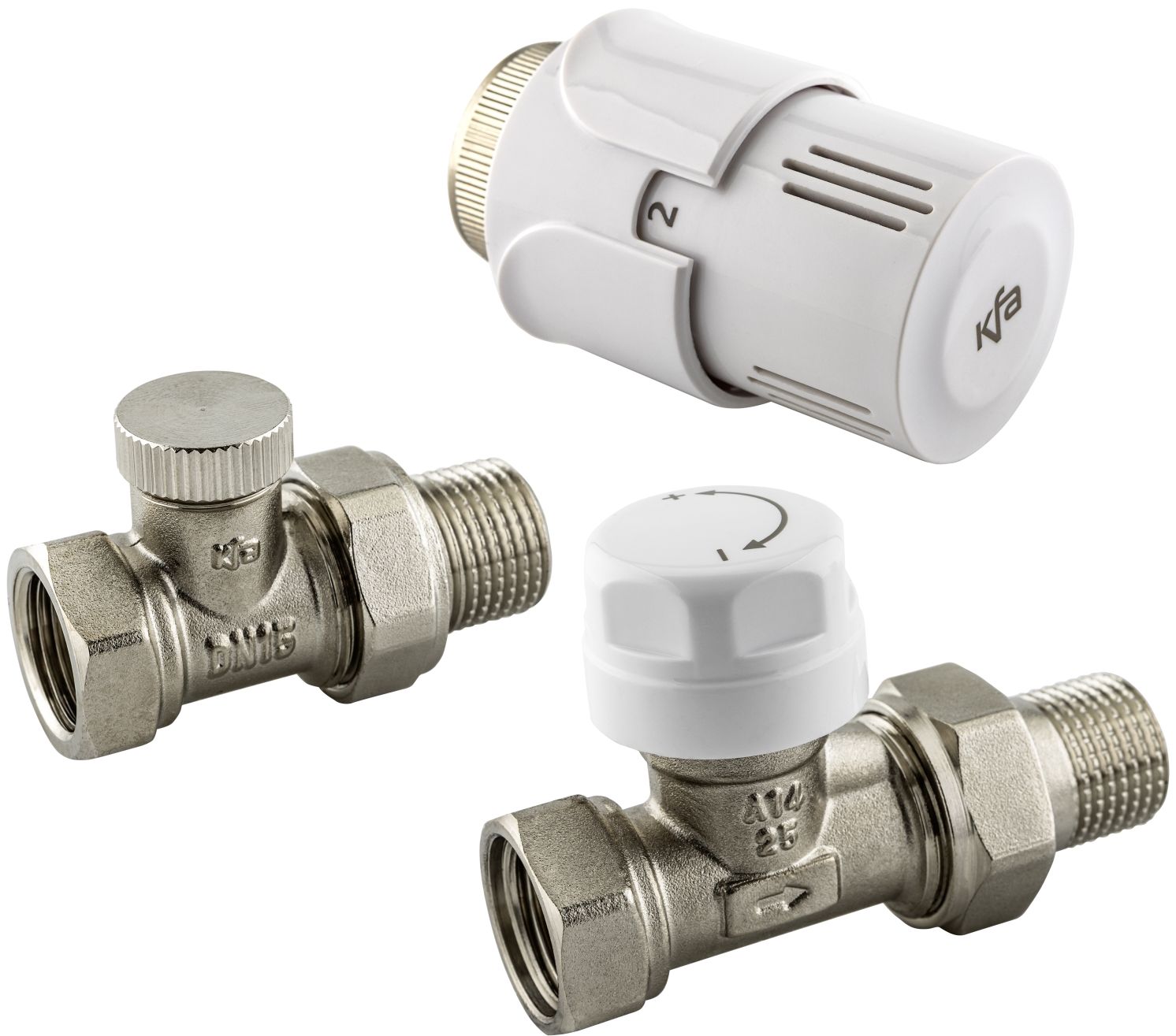 KFA Armatura zestaw termostatyczny biały 757-040-07-BL