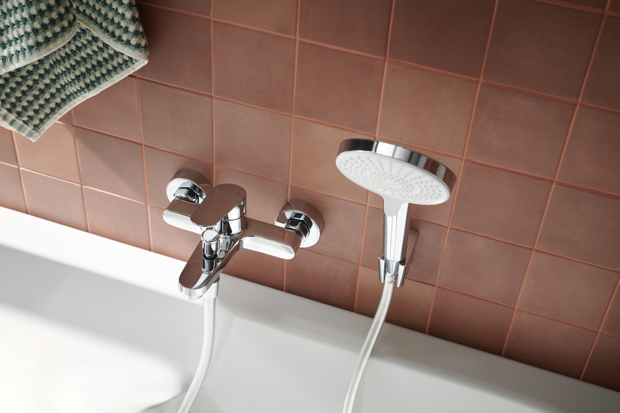 KFA Armatura Otava zestaw prysznicowy ścienny chrom 841-245-00 - Wysyłka w 24h