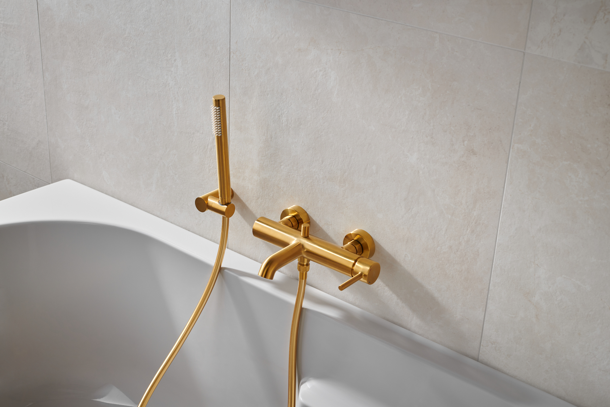 KFA Armatura Moza bateria wannowo-prysznicowa ścienna złoto szczotkowane 5034-520-31 - Wysyłka w 24h