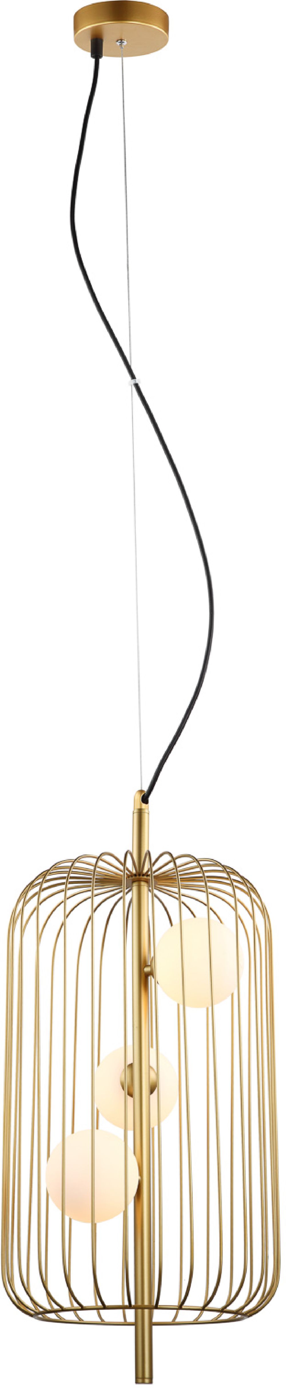 Italux Hayden lampa wisząca 3x25 W złota MDM-3934/3 GD