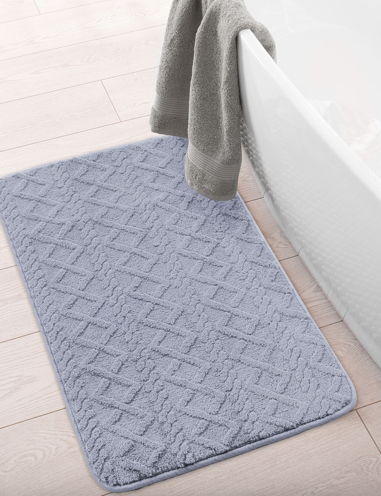 Multi-Decor New Style dywanik łazienkowy 90x60 cm prostokątny szary 508329