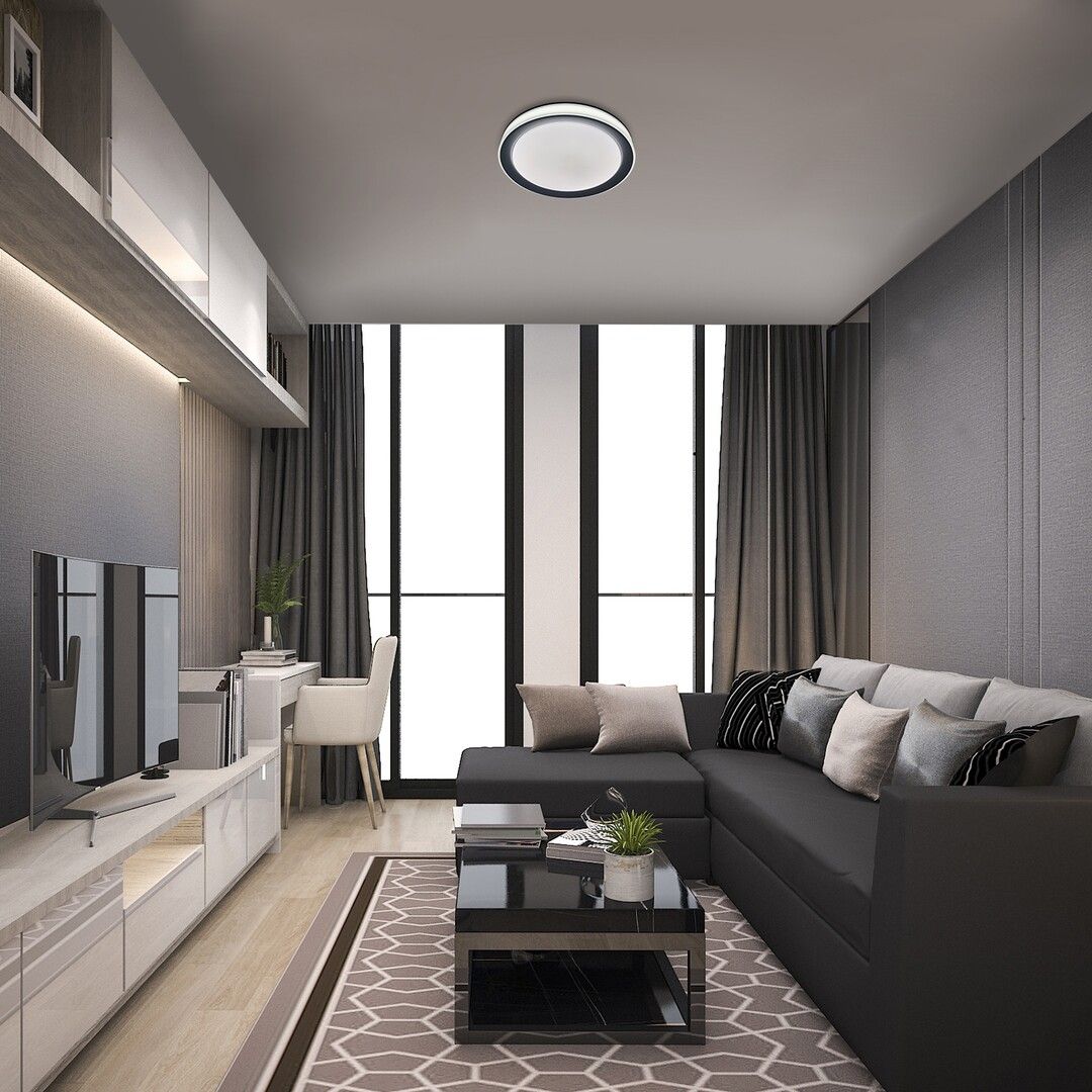 Rabalux Everest plafon 1x40W LED biały/srebrny 3510