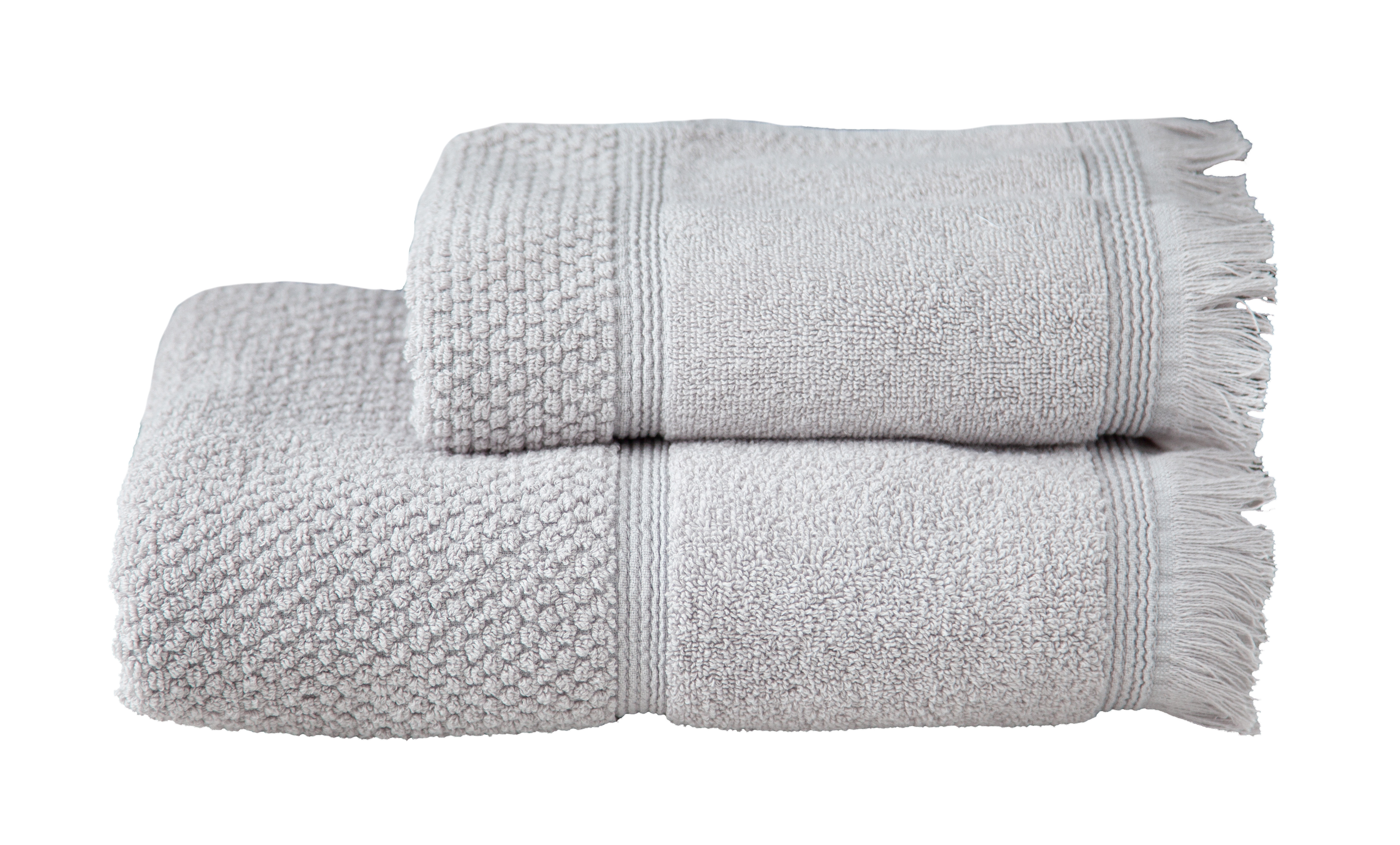 Texpol Santorini ręcznik 140x70 cm bawełniany srebrny 10836