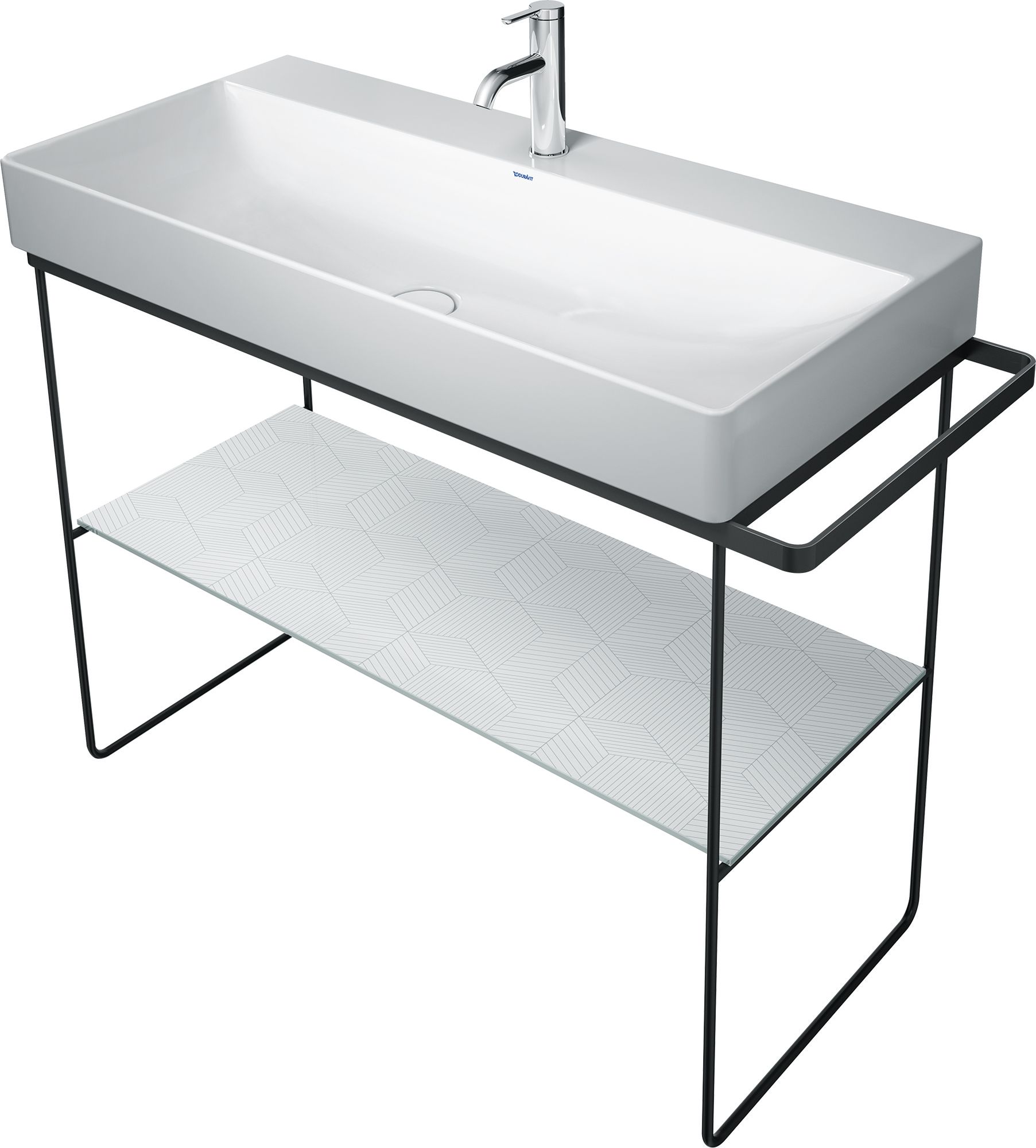 Duravit DuraSquare nogi do umywalki z relingiem chrom 0031031000