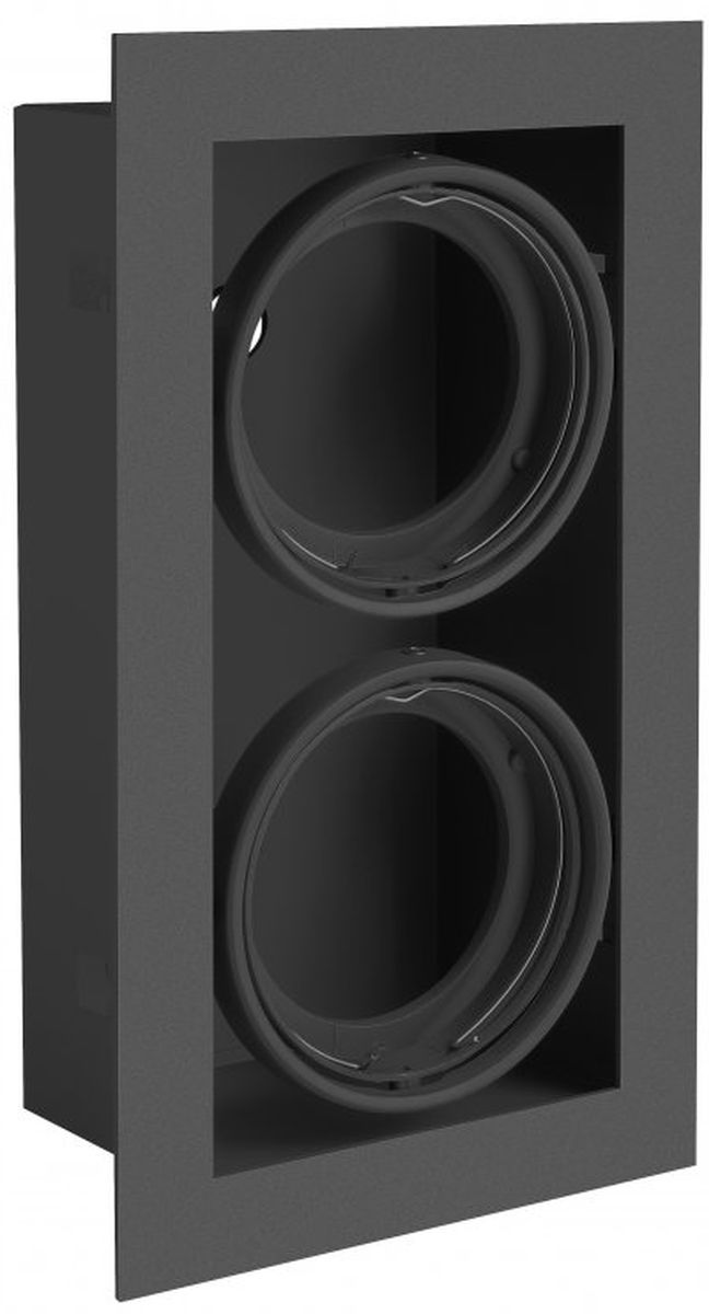 GTV Pireo lampa do zabudowy 2x50 W czarna OP-PIREO2-20