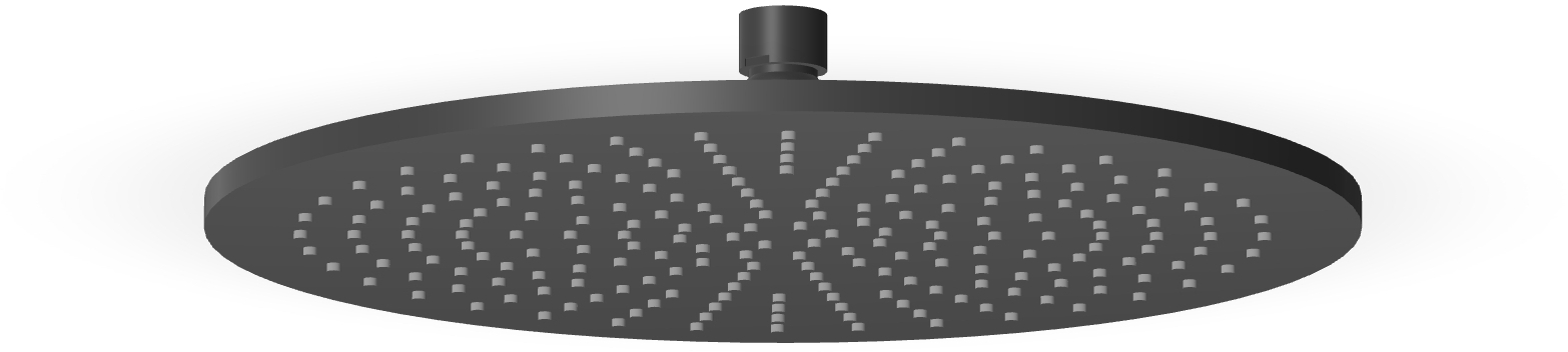 Zucchetti Closer deszczownica 30x30 cm okrągła czarna Z94266.N6