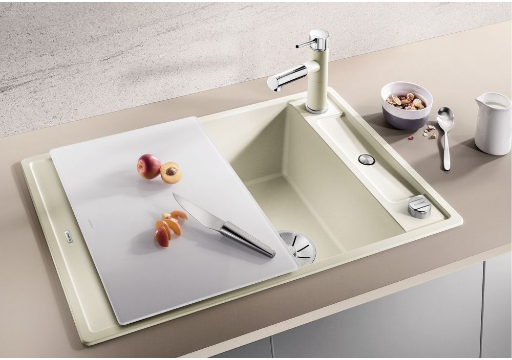 Blanco Axia III 45 S zlewozmywak 78x51 cm z Silgranit PuraDur ze szklaną deską kawowy 523192