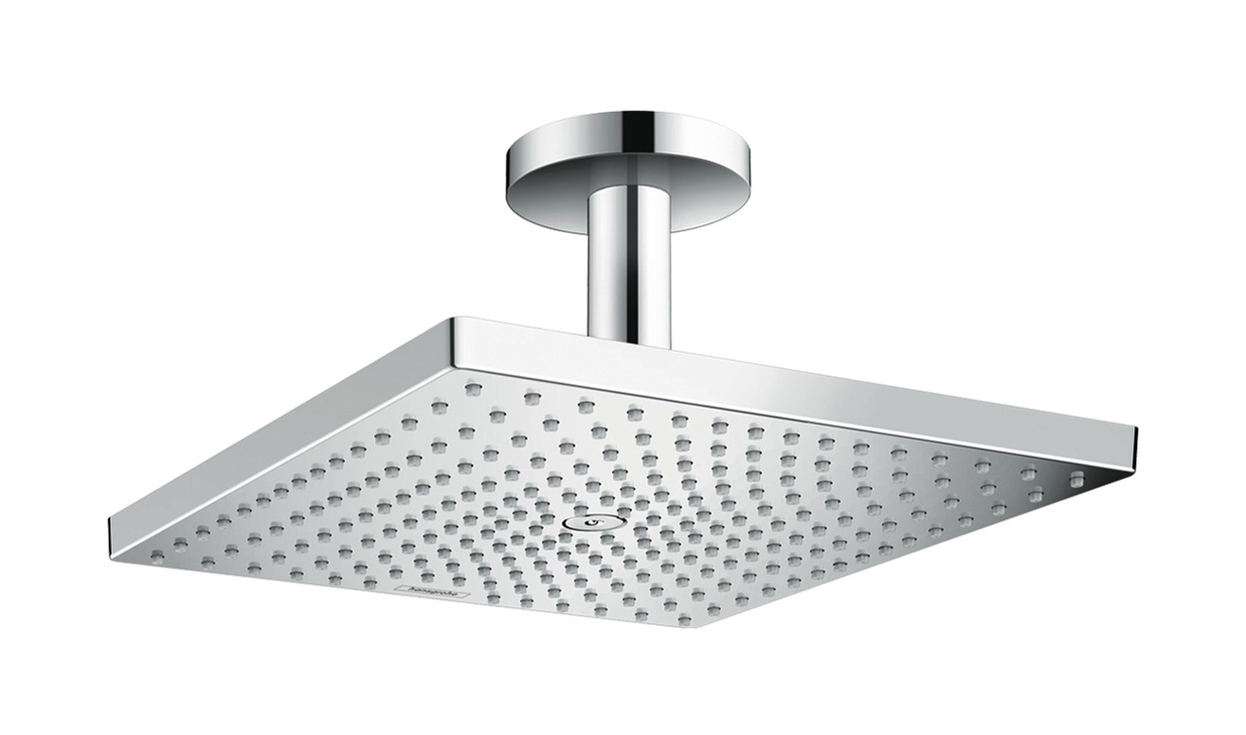 Hansgrohe Raindance E EcoSmart deszczownica 30 cm kwadratowa z ramieniem sufitowym chrom 26251000