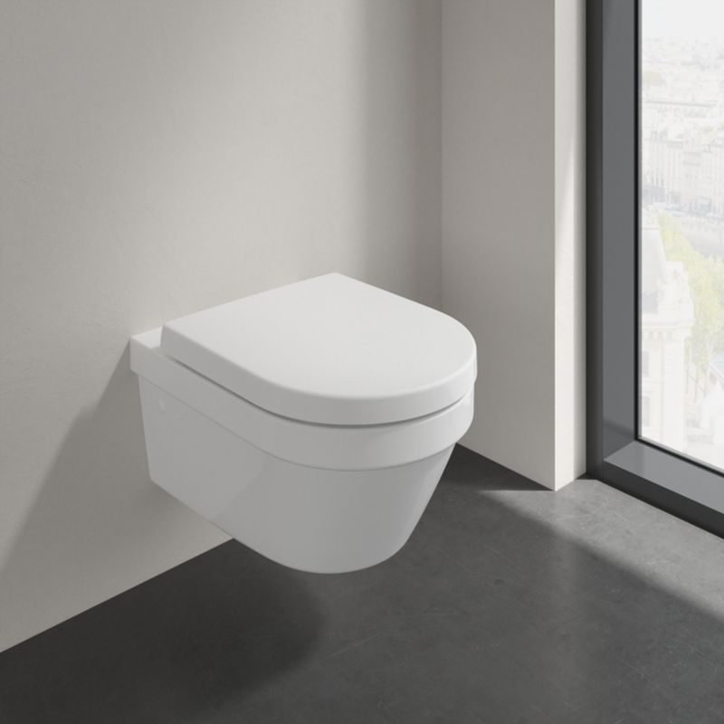 Villeroy & Boch Architectura Combi-Pack miska WC wisząca z deską wolnoopadającą Weiss Alpin 4694HR01 - Wysyłka w 24h