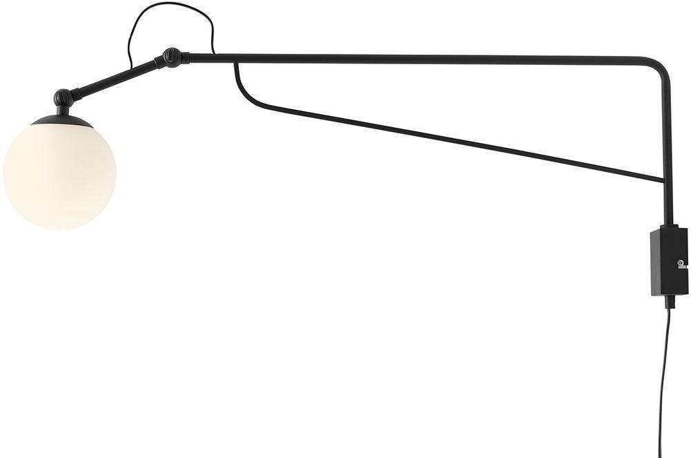 Aldex Soho kinkiet 1x40W czarny/biały 1105C1_D