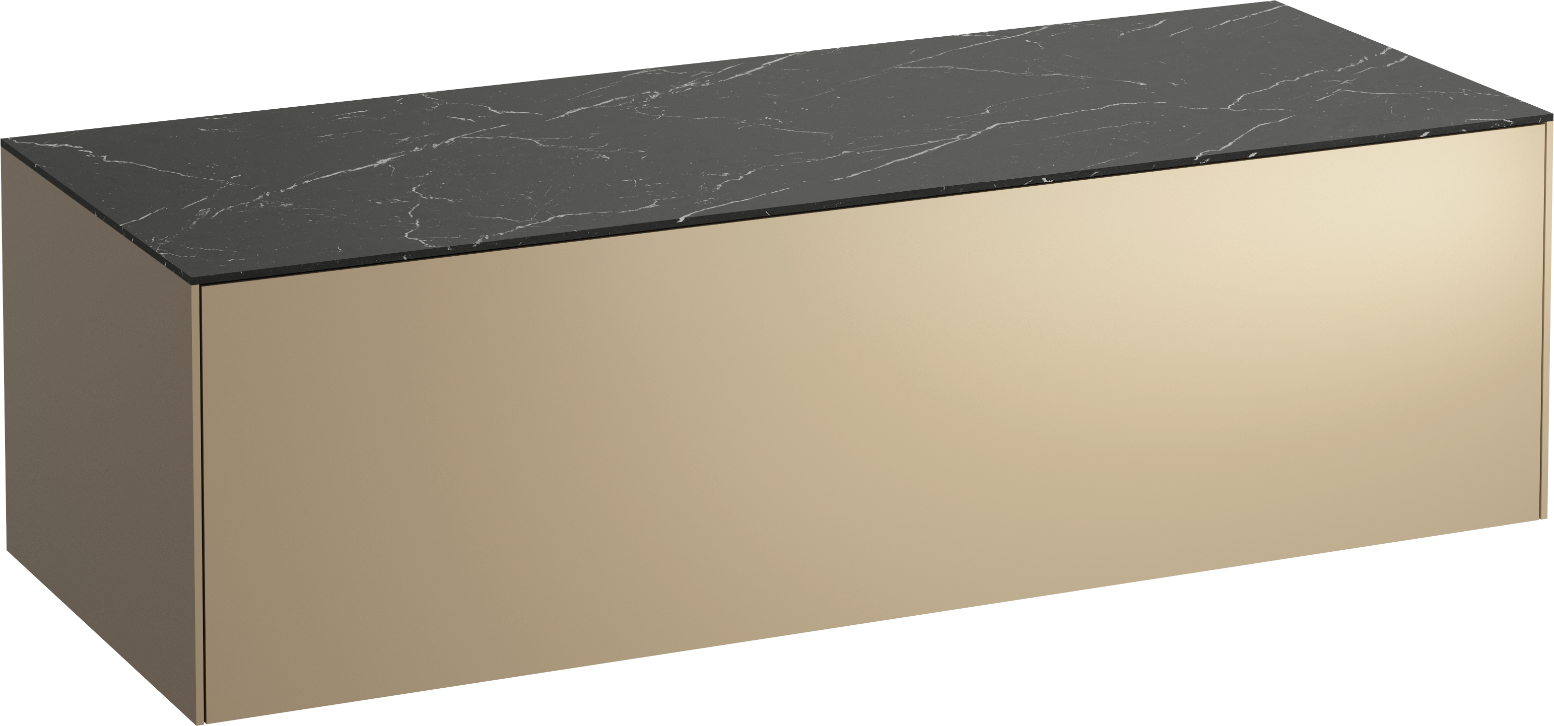 Laufen Sonar szafka 117 cm podumywalkowa wisząca z blatem złota H4054200341401